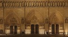 Partie basse de la fa�ade ouest de la cath�drale Notre-Dame de Paris