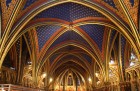 Plafond de la partie basse de la Sainte-Chapelle � Paris