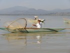 Un p�cheur sur le lac de P�tzcuaro