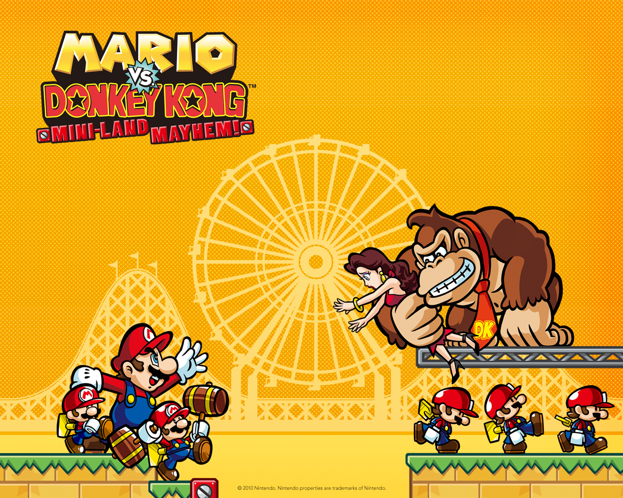 Mario Vs Donkey Kong Pagaille à Mini Land Mario vs. Donkey Kong : Pagaille à Mini-Land ! wallpaper 1 - Jeux vidéo