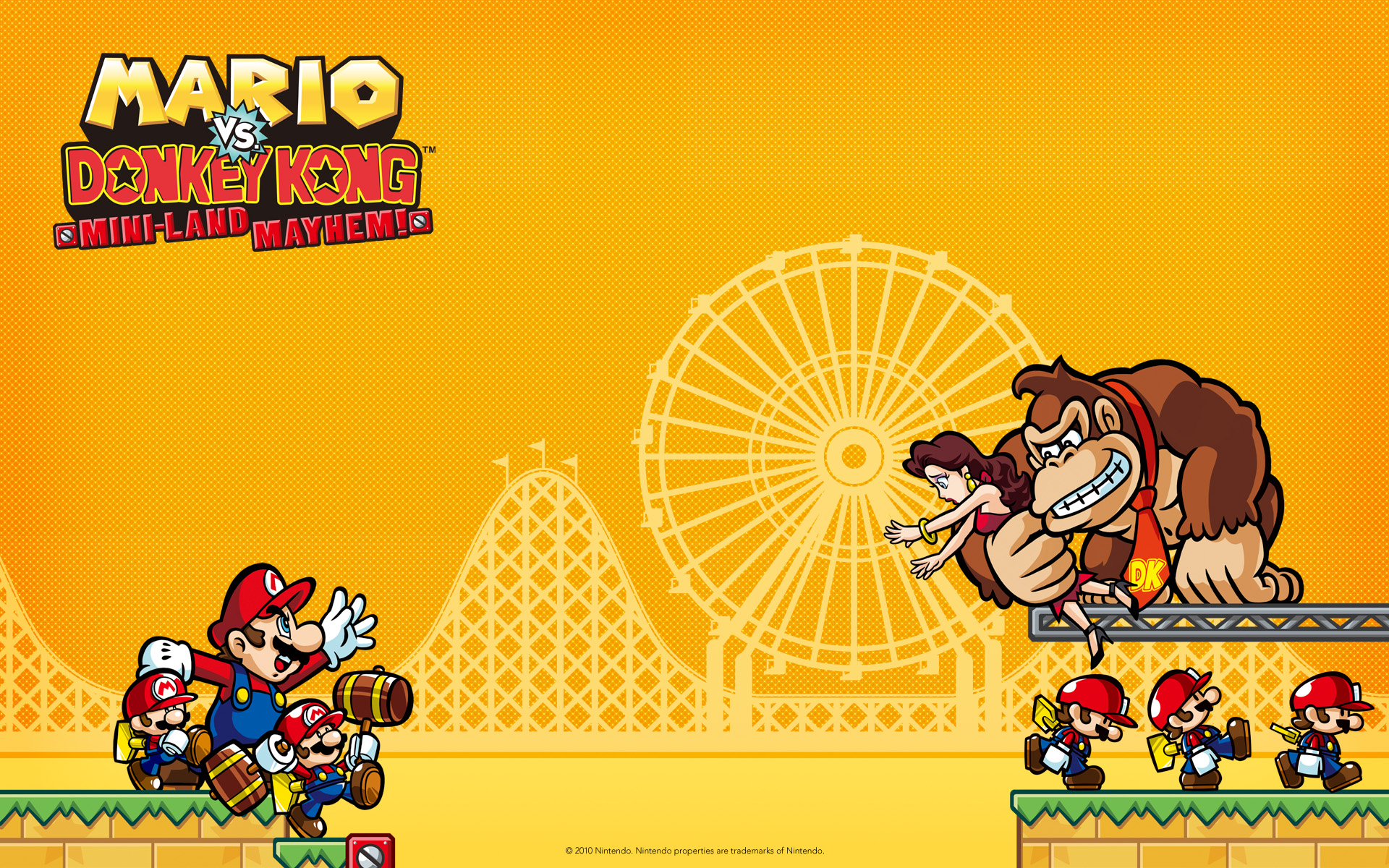 Mario Vs Donkey Kong Pagaille à Mini Land Mario vs. Donkey Kong : Pagaille à Mini-Land ! wallpaper 1 - Jeux vidéo