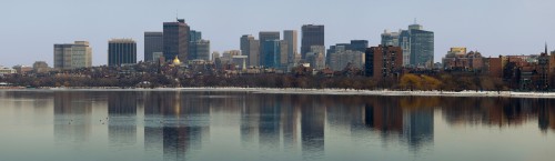 Boston depuis la rivière Charles
