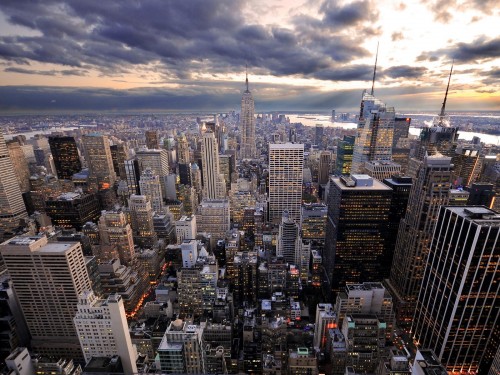 Vue de New York depuis le sommet du GE Building